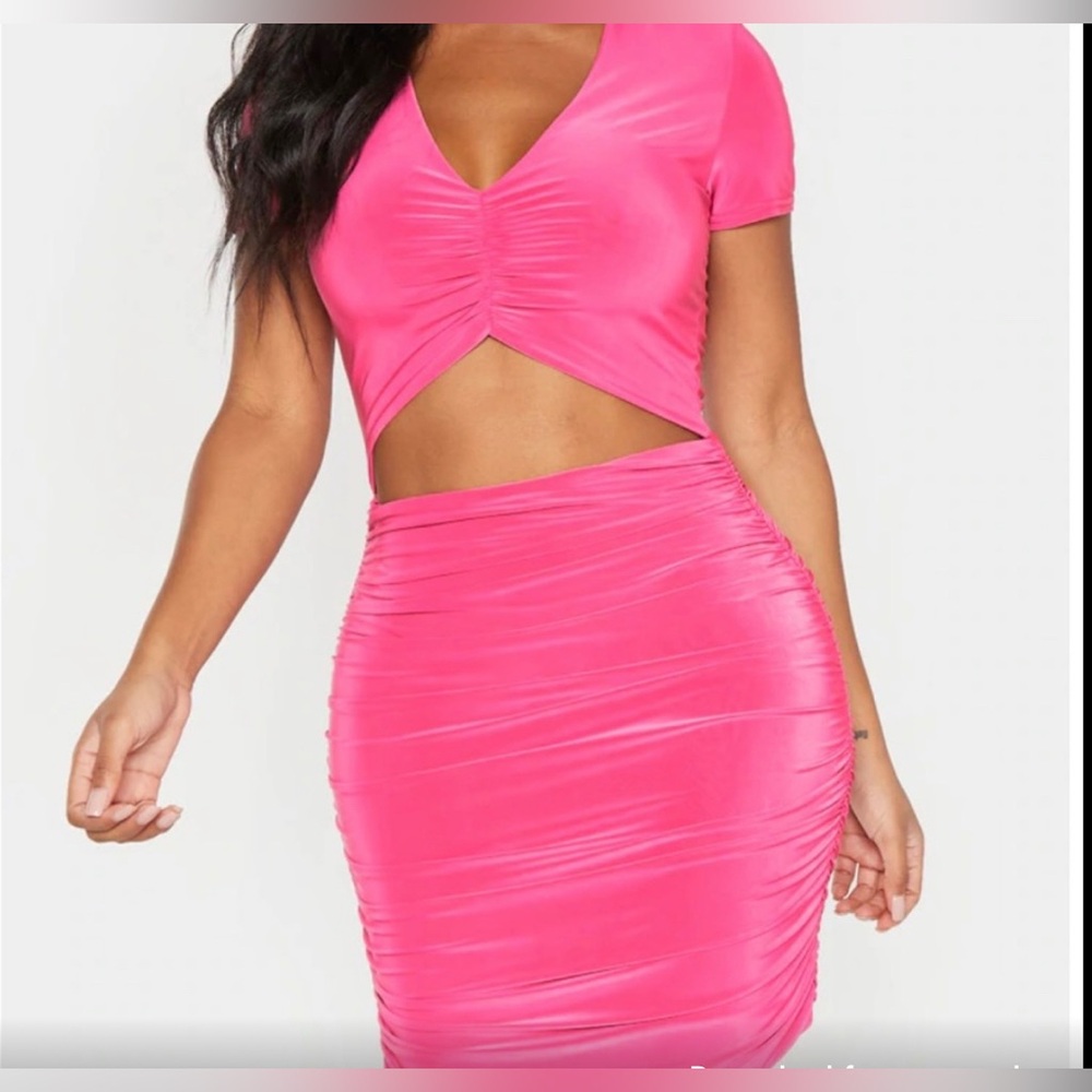 Pretty Little Thing Pink Dress Size 14
